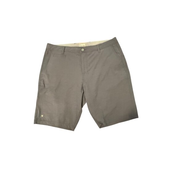 Linksoul Mens Charcoal Golf Shorts Size 36 Lightweight Performance Fabric - Picture 1 of 6